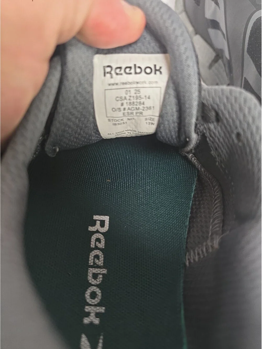 Reebok Work Men's Floatzig Composite Toe Athletic Work Shoes IB3031 Size 13W
